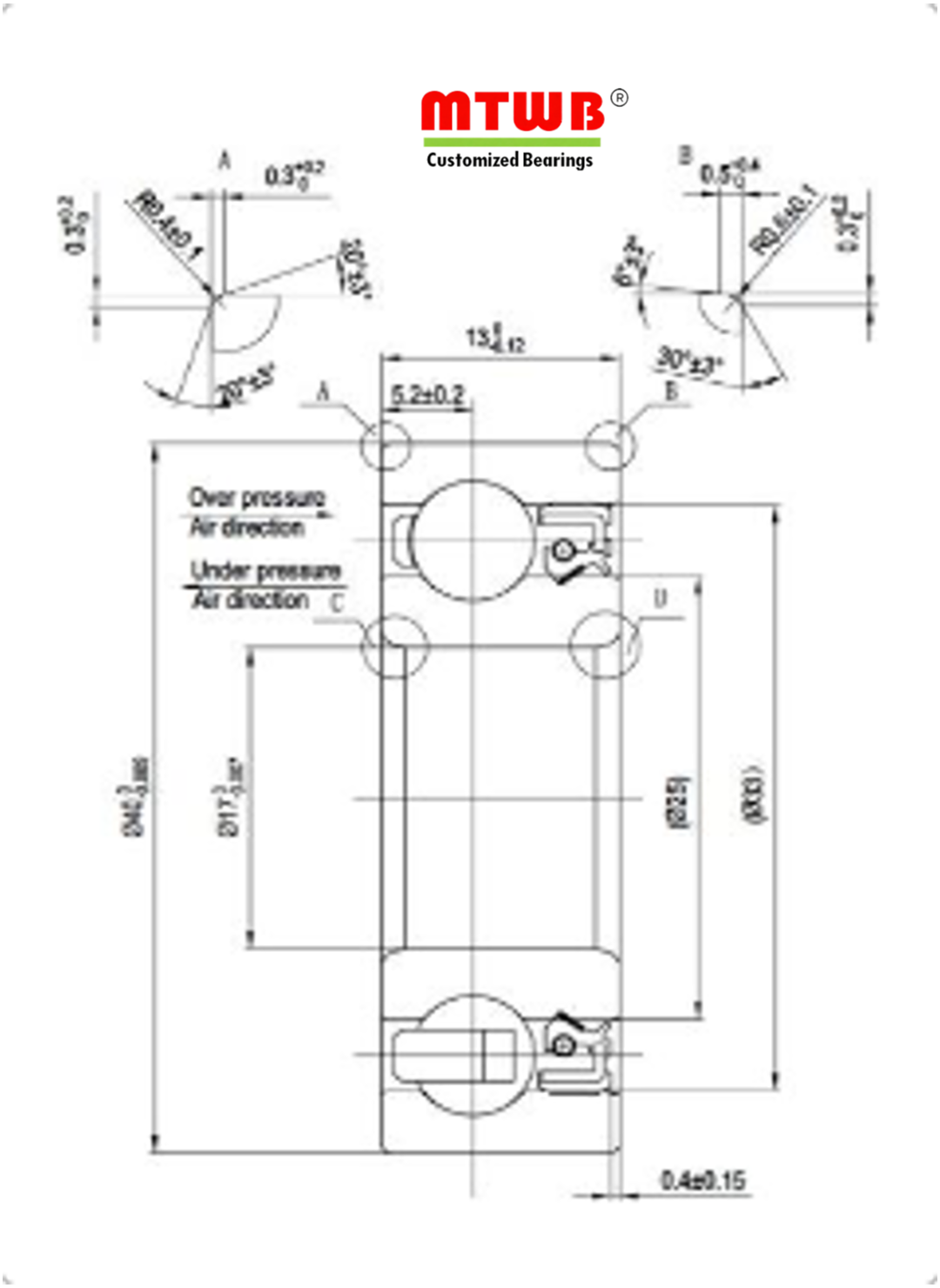 Rolamento de Ferramenta Elétrica Manual: 6203 W13 FvLy TN9 A3 C3 V2 L10-6 para Ferramenta Elétrica de Marcenaria HUSQVARNA