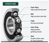 Rolamento 608 para Ferramenta Elétrica METABO